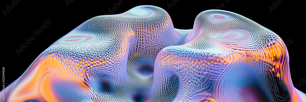 Poster a computer generated image of a wave