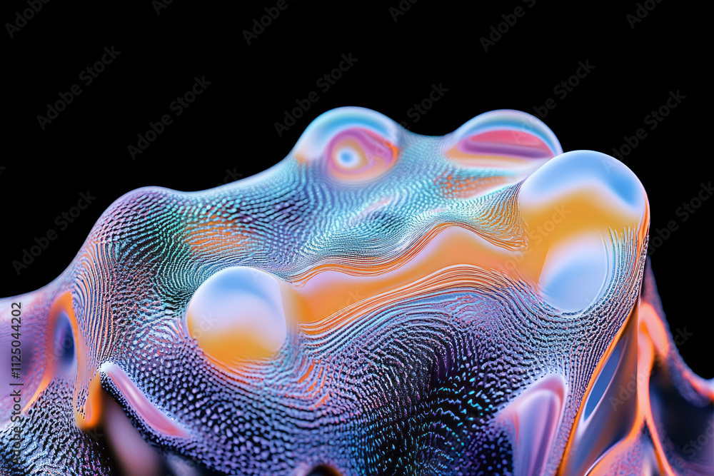 Aufkleber a close up of a colorful object