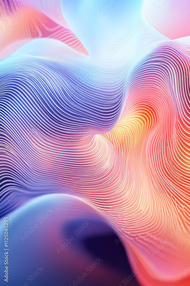 Poster abstract background with wavy lines