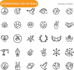 International Peace Day Icons of Unity, Harmony, and Global Cooperation