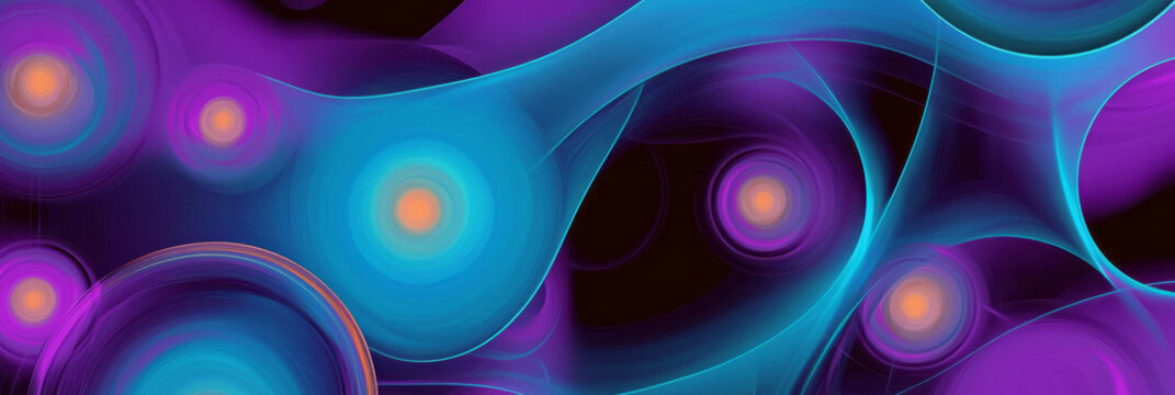 abstract background with blue and purple shapes