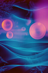 Obraz premium a blury background with a lot of circles