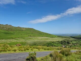 Highland Landscape with Clouds and Road