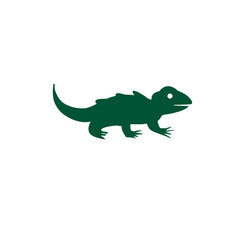 Obraz premium Lizard Logo with Transparent Background - Unique Reptile Design PNG