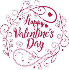 Typography T-Shirt Design Valentines Day Vector Illustration