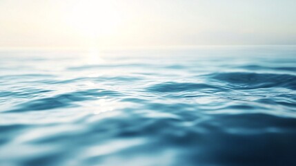 Obraz premium Sunlight reflecting on calm ocean water surface