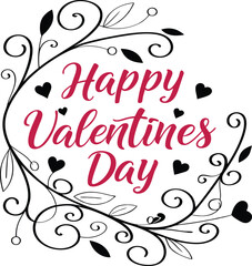 Typography T-Shirt Design Valentines Day Vector Illustration