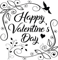 Typography T-Shirt Design Valentines Day Vector Illustration