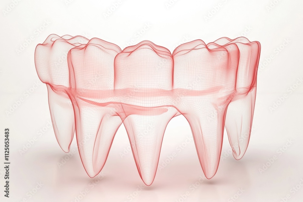 Aufkleber this schematic illustrates a dental arch designed for use in a dental clinic banner, providing clear