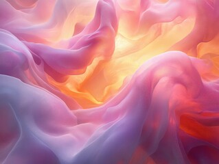 Obraz premium Vibrant sunset clouds in dreamy pastel skies