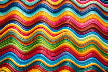 Colorful Wavy Stripes - Abstract Pattern Design with Vibrant Lines and Textures for Creative Projects and Visual Enhancements in a Variety of Applications