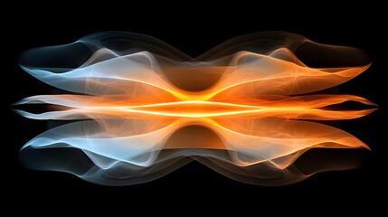Fototapeta premium A conceptual design of glowing layers merging seamlessly into one another.