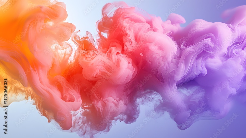 Poster A smooth digital gradient transitioning seamlessly from cool to warm tones.