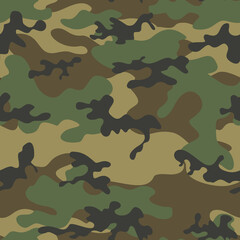 
modern military camouflage background, army uniform texture, seamless vector design