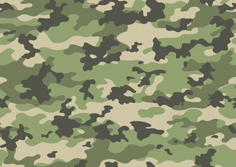 Fototapeta premium green camouflage seamless pattern, modern military background, army trendy print design