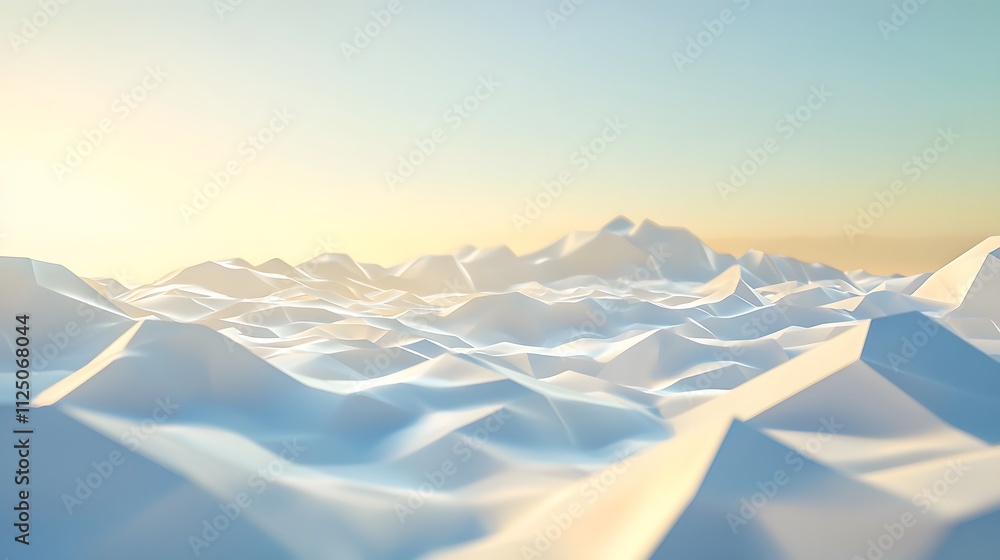 Aufkleber A smooth transition between geometric shapes in a clean gradient-filled environment.