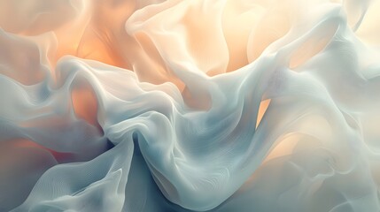 Obraz premium A clean digital design with flowing, interconnected pathways in soft hues.