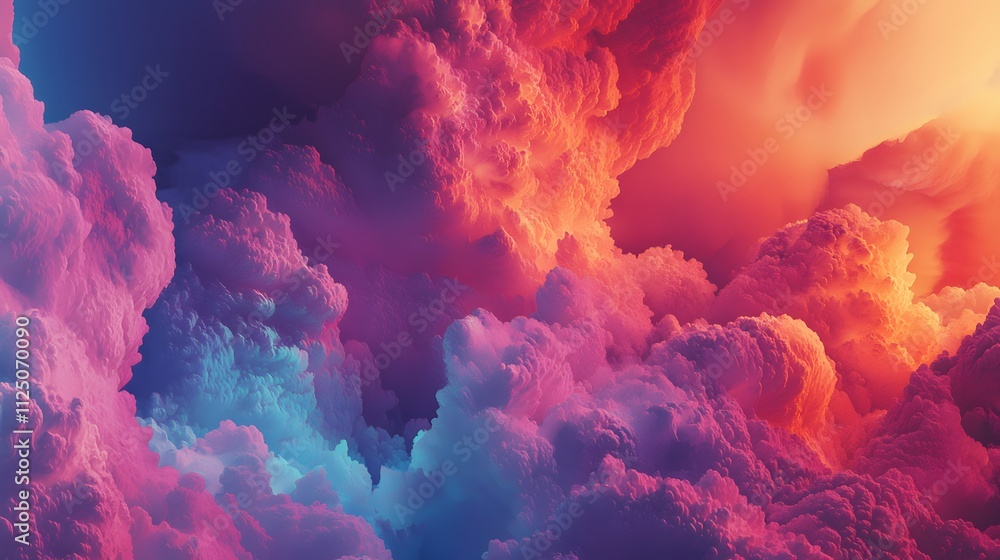 Poster A soft gradient background transitioning smoothly between cool and warm hues.