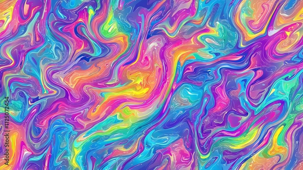 Aufkleber A vibrant gradient ripple pattern creating a futuristic seamless effect.