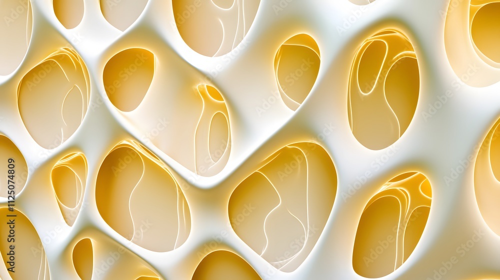 Poster An artistic layout of glowing curves forming a dynamic, seamless gradient texture.