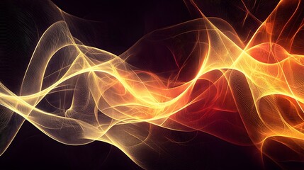 A glowing mesh of abstract interconnected lines forming a seamless abstract layout.
