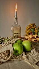 Healthy green apple