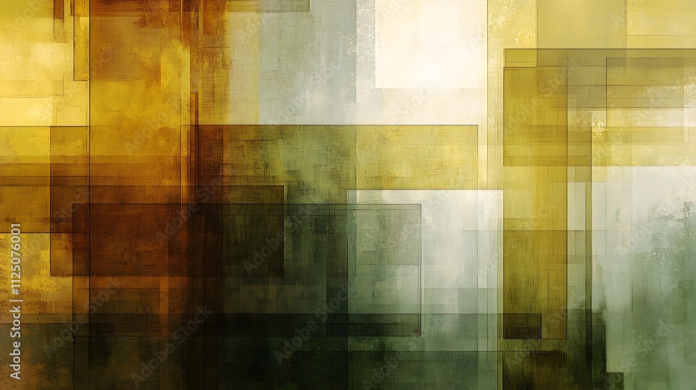 Aufkleber A digital-inspired depiction of overlapping translucent layers creating a seamless abstract pattern.