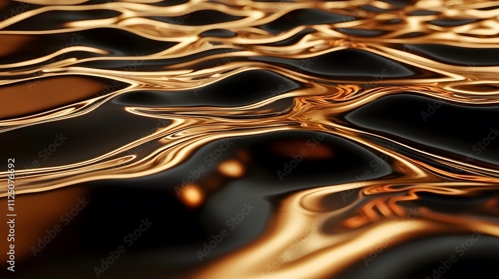 Poster A soft ripple effect of glowing lines creating a dynamic, seamless connection.