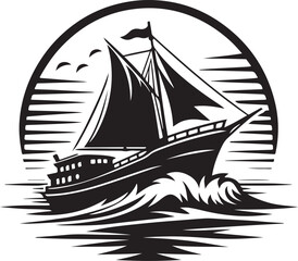 sailing ship silhouette