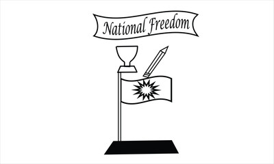 This is Eye Soothing, Trendy & Minimalist Icon Design for Natonal Freedom  Day. Express your unique style with our custom-designed Icon.
