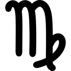 Zodiac sign. Virgo symbol icon