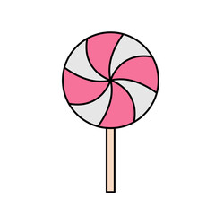 lollipop Icon illustration perfect for designs related to circus and carnival themes