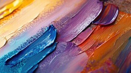 Vibrant abstract paint strokes in a rich palette of colors, showcasing the beauty of artistic expression.