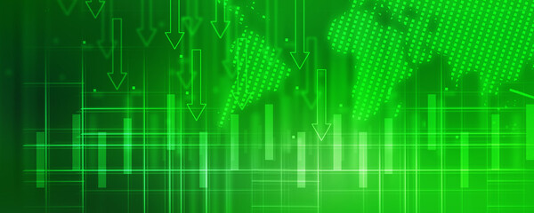 2d illustration world map abstract background