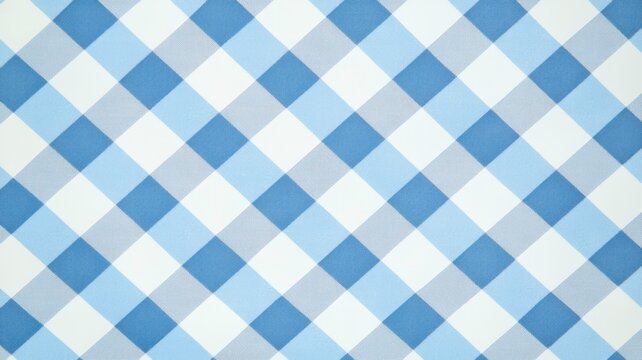 Blue Gingham Pattern Background