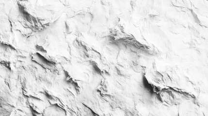 Obraz premium Abstract texture of crumpled white paper creating a dynamic, layered appearance.