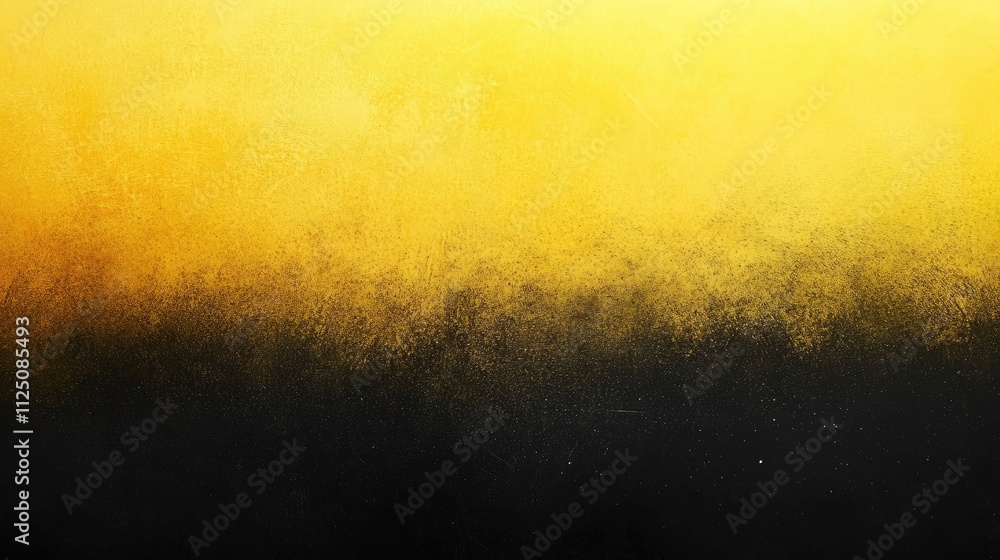 Poster a vibrant gradient of yellow fading into a deep black, creating a striking visual contrast.