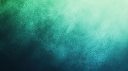 Fototapeta premium Abstract gradient background with soft teal and dark tones, creating a serene and calming atmosphere.