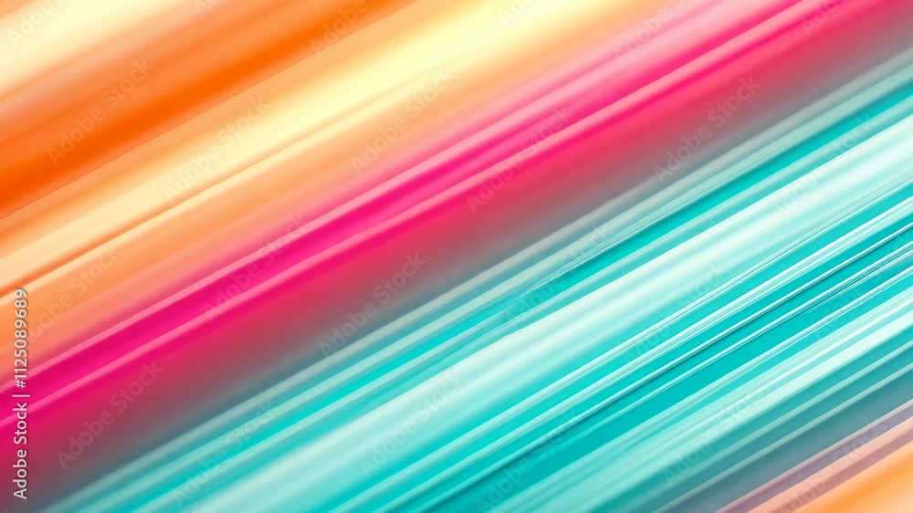Poster vibrant colorful abstract background with smooth gradient lines in pastel shades