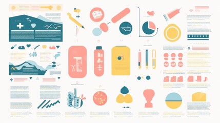 Infographic design elements charts, icons, and text.