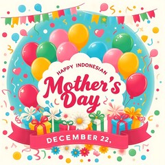 Happy Indonesian Mothers Day Celebration December Twenty Two