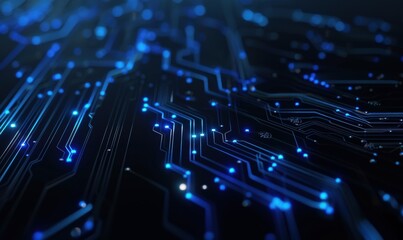 科技电路板数据传输电子线路背景