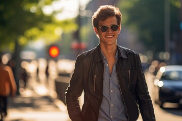 A man wearing sunglasses