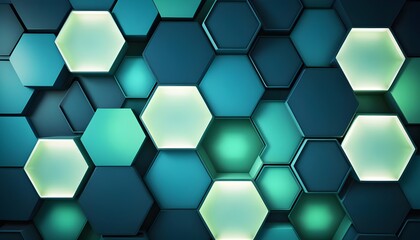 abstract background with hexagons