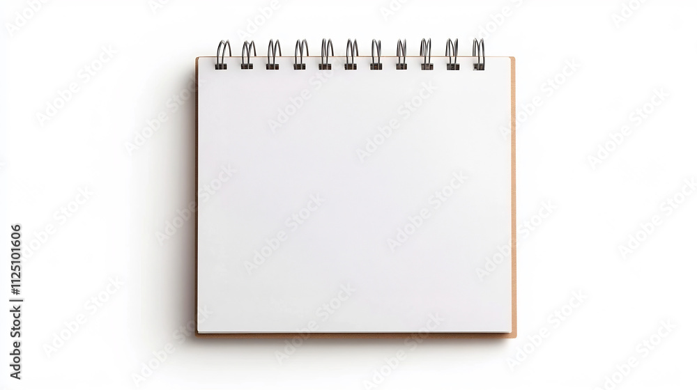 Poster blank digital calendar screen with grid layout isolated on white background