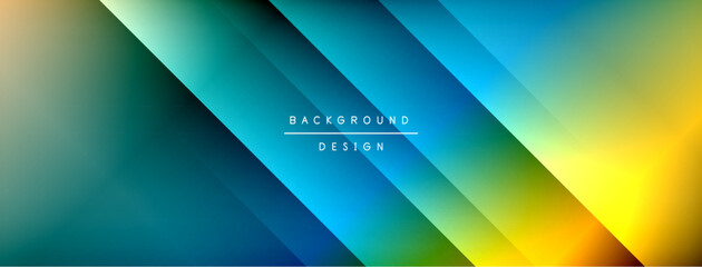 Dynamic shadow lines with gradient colors geometric background