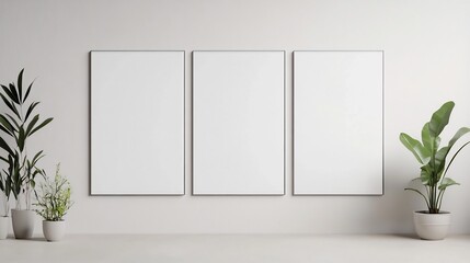 Vertical Blank Calendar Mockup with Neutral Tone on White Background,3D