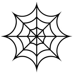 Black creepy spider web net silhouette art and spider web vector illustration. Spiderweb elements icon vector.