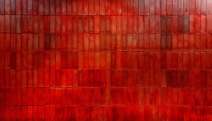 Fototapeta premium abstract rustic red brick wall texture. weathered brickwork background for rustic designs. distressed brick wall surface. aged strong red wall in vertical pattern for industrial concept design.