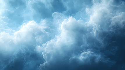 Naklejka premium A blue and white gradient background with a dreamy effect.